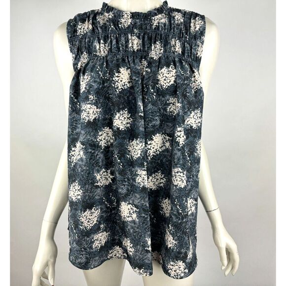 Joie Tops - Joie Baltic Smocked‎ Neck Sleeveless Tunic Top Women XL NWT Pullover Blouse